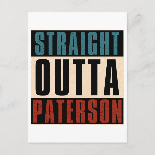 Postal Outta Paterson New Jersey NJ (Anverso)