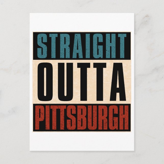 Postal Outta Pittsburgh Pennsylvania PA (Anverso)
