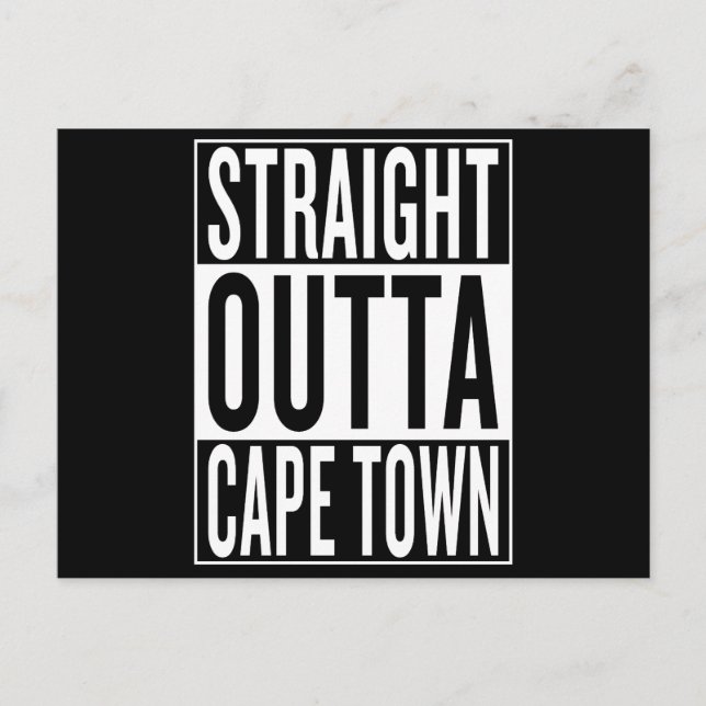 Postal outta recto Cape Town (Anverso)
