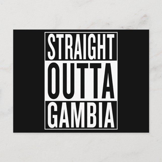 Postal outta recto Gambia (Anverso)