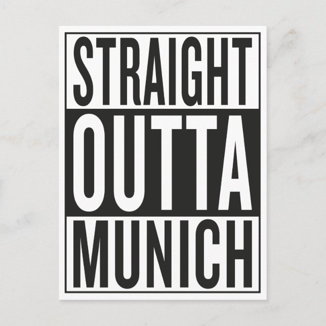 Postal outta recto Munich (Anverso)
