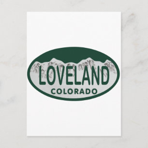 Postal Ovalada de licencia de Loveland