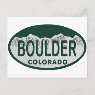 Postal Óvalo de la licencia de Boulder