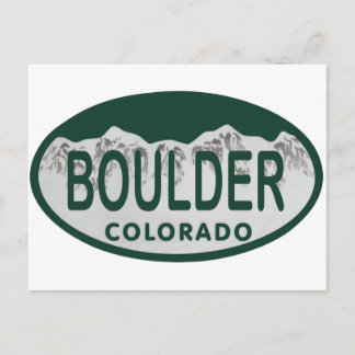 Postal Óvalo de la licencia de Boulder