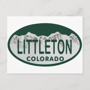 Postal Óvalo de la licencia de Littleton