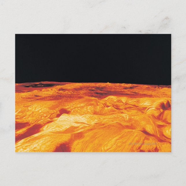 Postal Ovda Regio en Venus (Anverso)