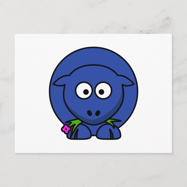 Postal Oveja Azul (Anverso)