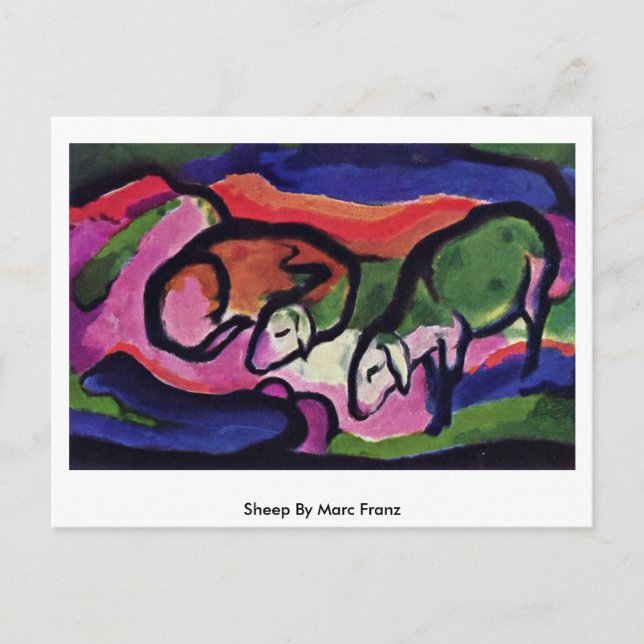 Postal Oveja De Marc Franz (Anverso)