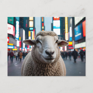 Postal Oveja en Times Square