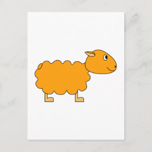 Postal Oveja naranja