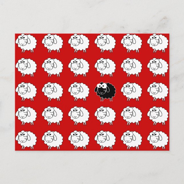 Postal Oveja negra (Anverso)