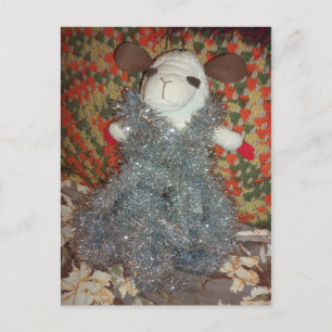 Postal Oveja Tinseled