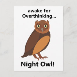Postal Overthinking Night Owl Funny