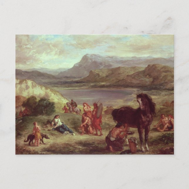 Postal Ovid entre los scythians, 1859 (Anverso)