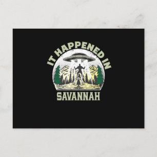 Postal OVNI alienígena En La Ciudad De Sabana