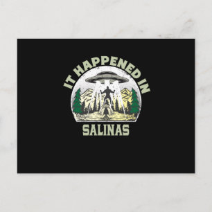 Postal OVNI alienígena En La Ciudad De Salinas