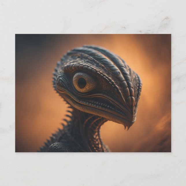 Postal OVNI Reptiliano (Anverso)