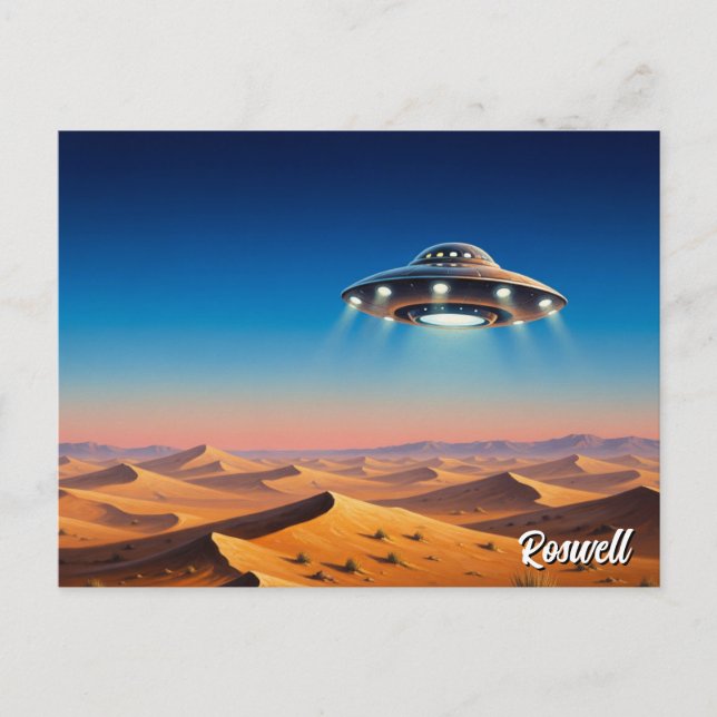 Postal OVNI Roswell Nuevo México (Anverso)