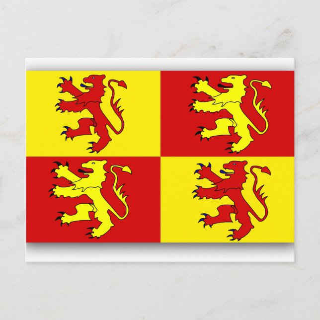 Postal Owain Glyndwr, bandera del Reino Unido (Anverso)
