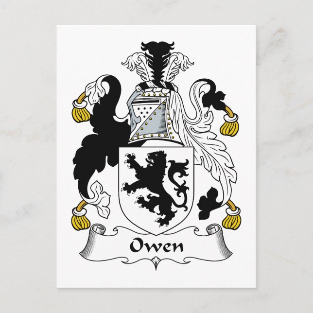 Postal Owen Family Crest (Anverso)