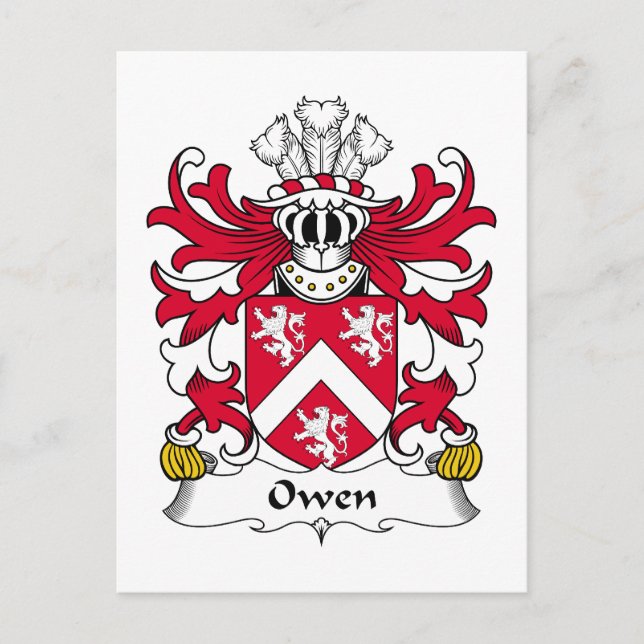 Postal Owen Family Crest (Anverso)