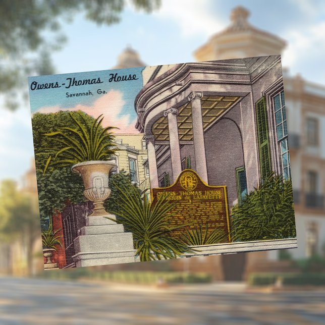 Postal Owens-Thomas House Savannah GA Historic (Subido por el creador)