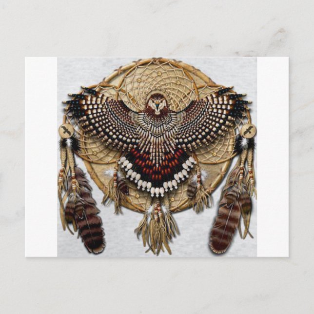 Postal Owl Dream Catcher (Anverso)