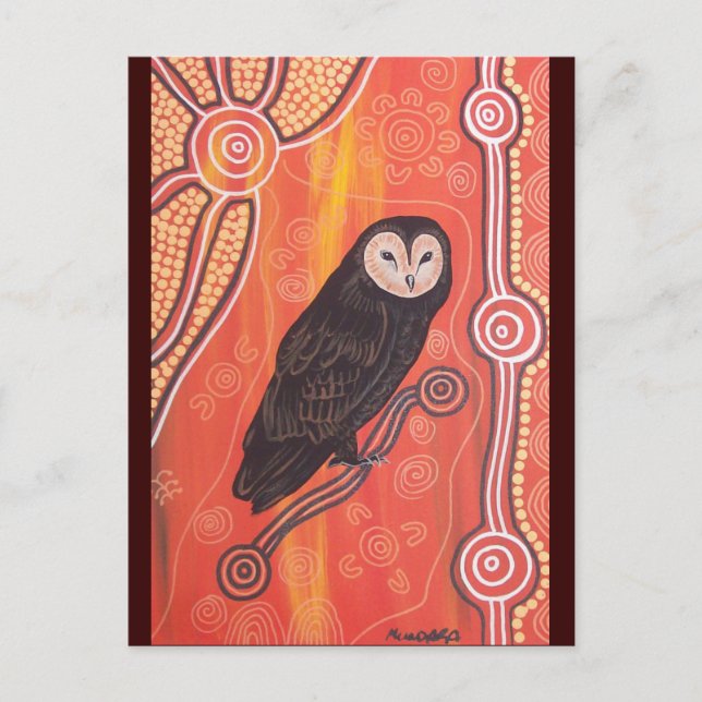 Postal Owl Dreaming (Anverso)