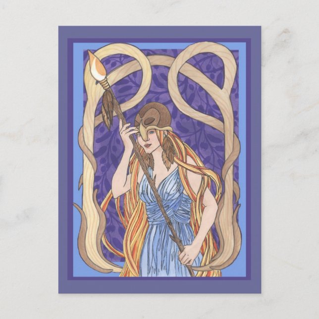 Postal Owl Eyed Athena 3 (Anverso)