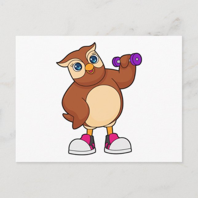 Postal Owl Fitness Dumbbell (Anverso)