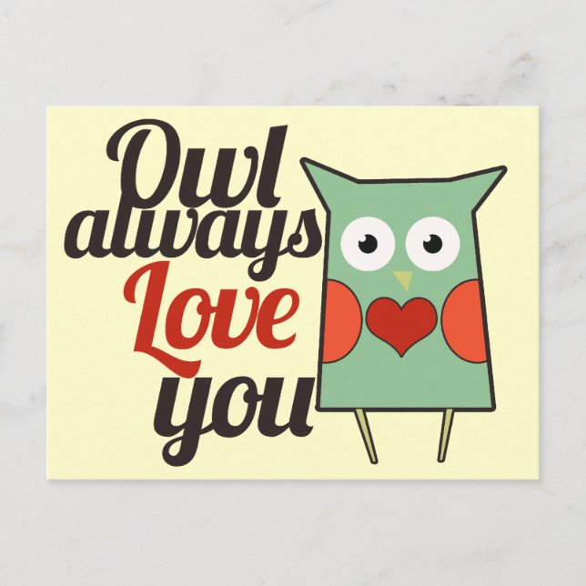 Postal Owl Love (Anverso)