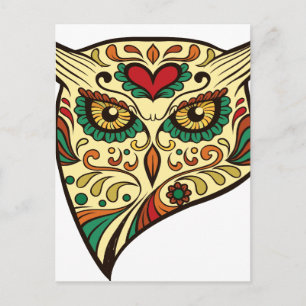 Postal Owl Sugar Skull