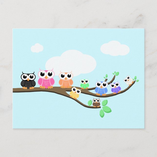 Postal "OWL Together Now" (Anverso)