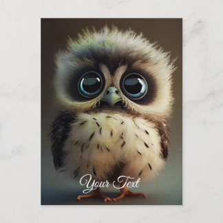 Postal Owlet sorprendido.