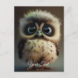 Postal Owlet sorprendido.