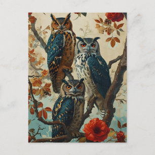 Postal Owls Vintage