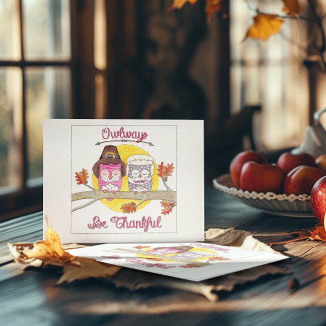 Postal Owlways Be Agradecimiento Inspirador (Subido por el creador)