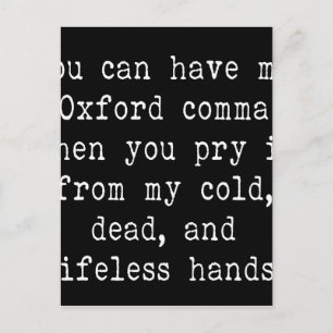 Postal Oxford Comma