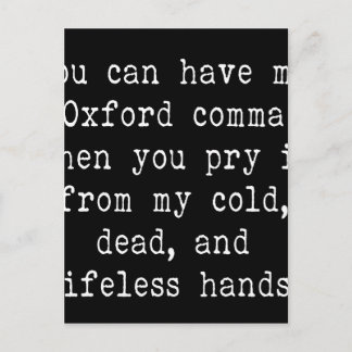 Postal Oxford Comma