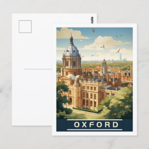 Postal Oxford England Reino Unido Vintage Famage Travel P