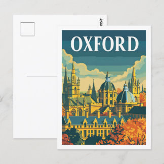 Postal Oxford England Vintage Famage Travel Place