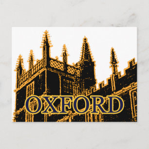 Postal Oxford Inglaterra 1986 Edificio Spirals Gold