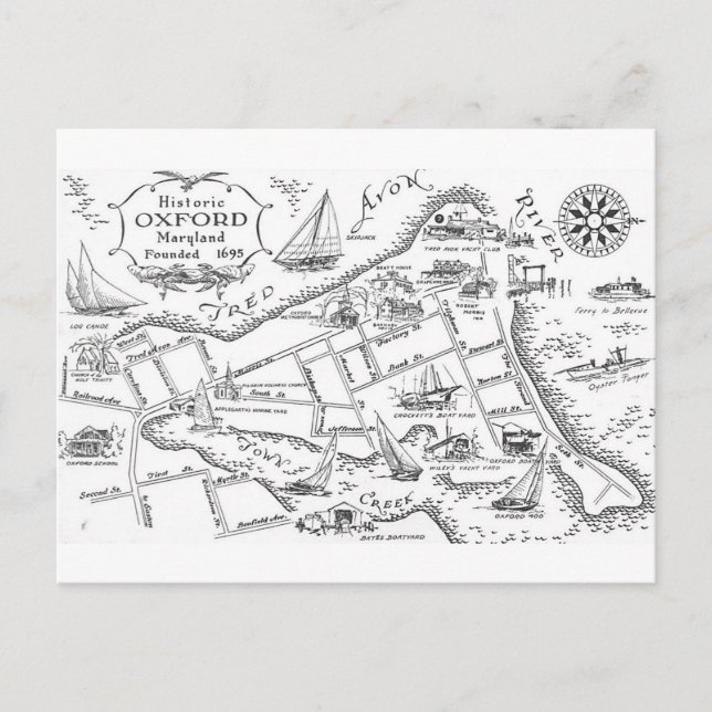 Postal Oxford MD Vintage (Anverso)