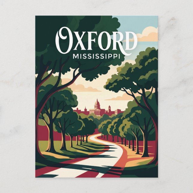 Postal Oxford Mississippi (Anverso)