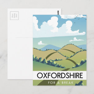 Postal Oxfordshire para unas vacaciones