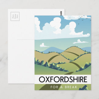 Postal Oxfordshire para unas vacaciones