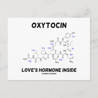 Postal Oxitocina La Hormona del Amor Dentro (Química)