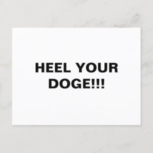 POSTAL ¡¡¡OYE A TU DOGE!!!