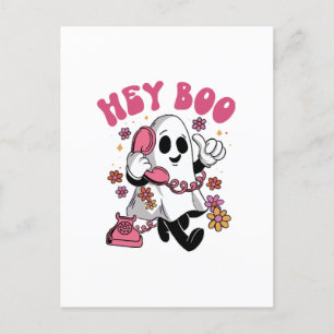 Postal Oye Boo - Fantasma Groovy de Halloween