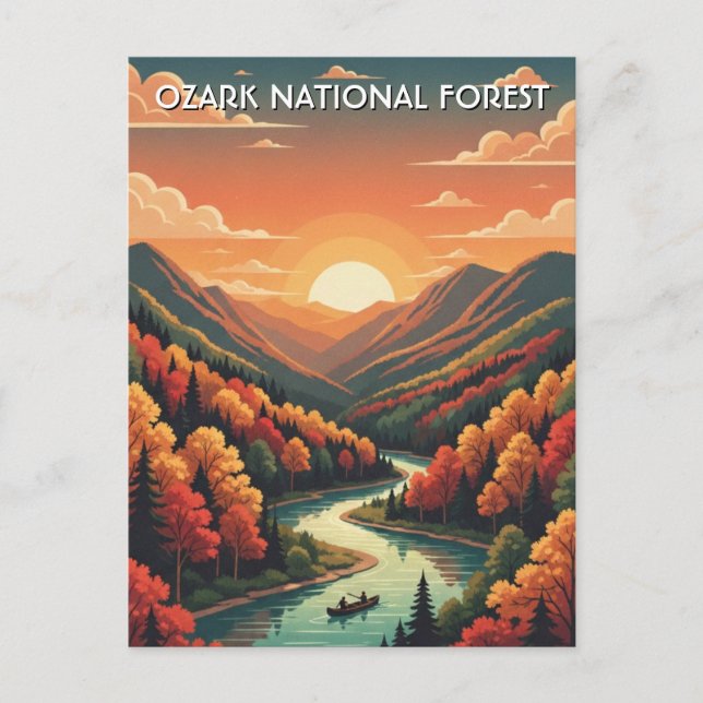 Postal Ozark National Forest Arkansas (Anverso)